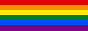 A badge of the LGBT+ pride flag